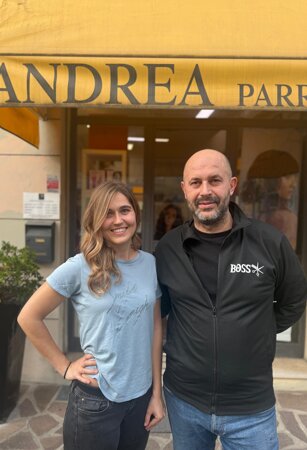 selfie con andrea parrucchieri